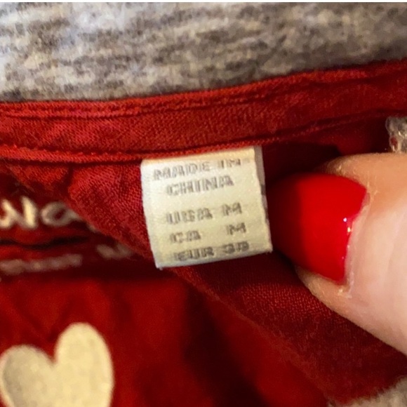 PJ Salvage Wine Glass Print Flannel Pajamas - Picture 7 of 10